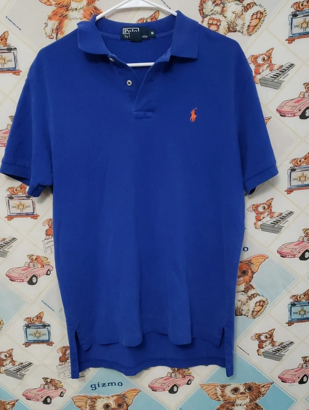 Ralph Lauren Royal Blue Polo with Orange Pony Medium